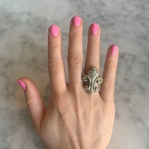 SISI AMBER Fleur De Lis Ring